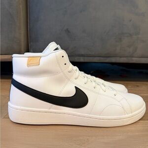 Nike court royale 2 mid CQ9179-100 sz 13 white black onyx